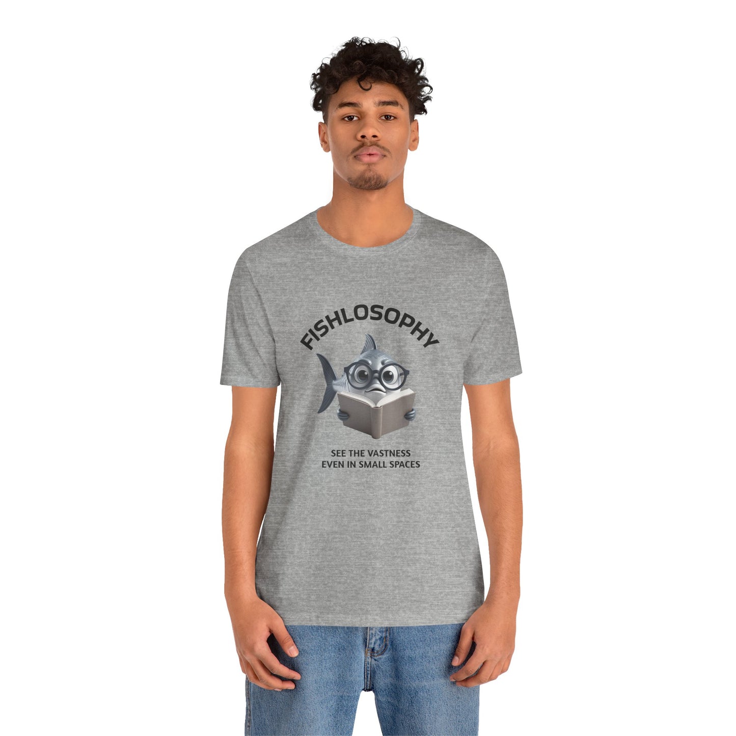 Fishlosophy Unisex Jersey Maglietta a maniche corte – Vedi la vastità anche in spazi ristretti.