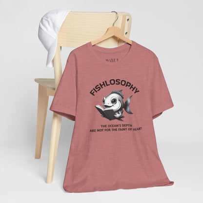 Fishlosophy Unisex Jersey Maglietta a maniche corte – Vedi la vastità anche in piccoli spazi.