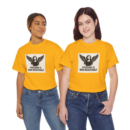 Rebel Graphic Tee - Unisex Heavy Cotton T-Shirt for the Wild at Heart. Rebel Tees, Born to Be Worn - FREEDOM IS NON-NEGOTIABLE