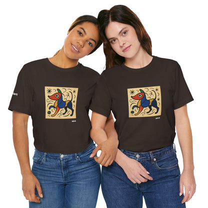 T-Shirt unisex  DOGART - MIRO - Dipinto iconico rivisitato con i cani