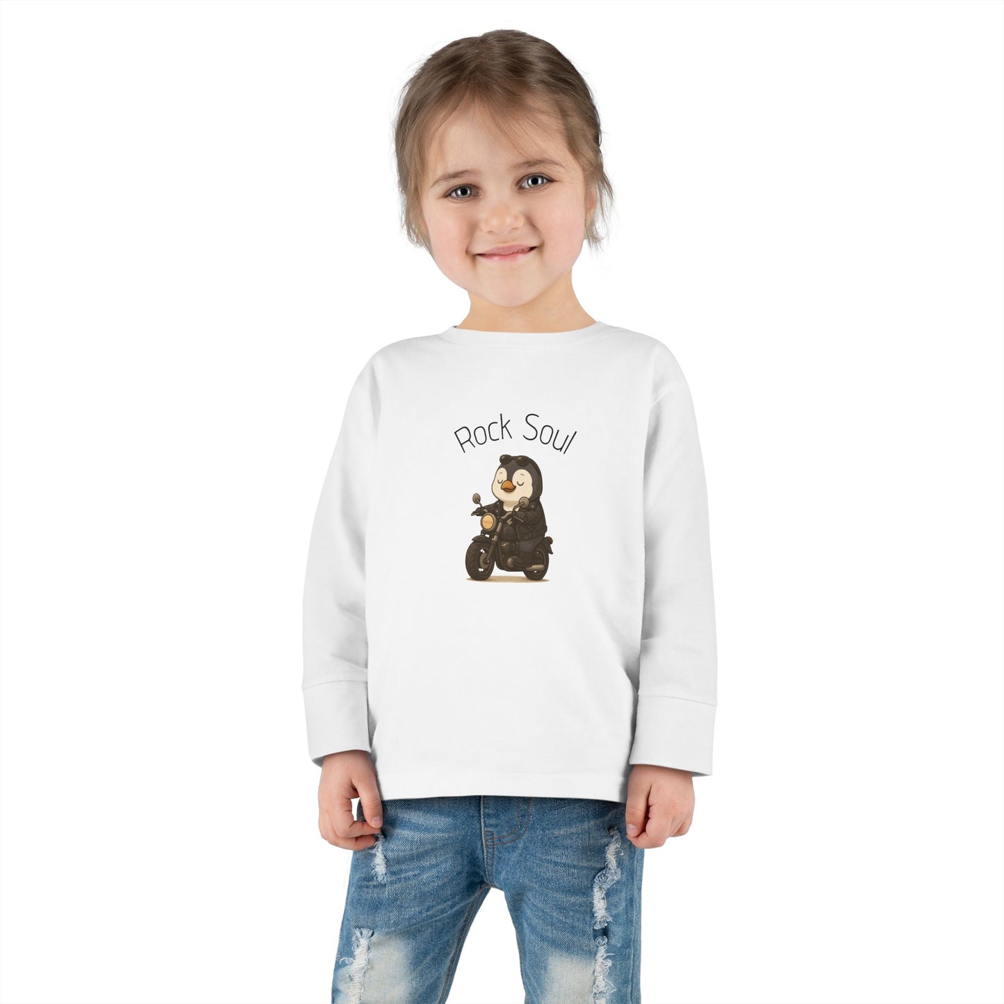 Magliette Rock Soul Kids - Pinguino - Animali dolci con un ritmo ribelle