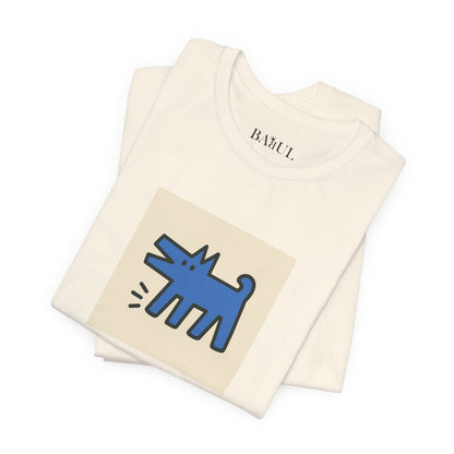 Unisex T-Shirt con cane DOGART  - KEITH HARING - Dipinto iconico rivisitato con i cani