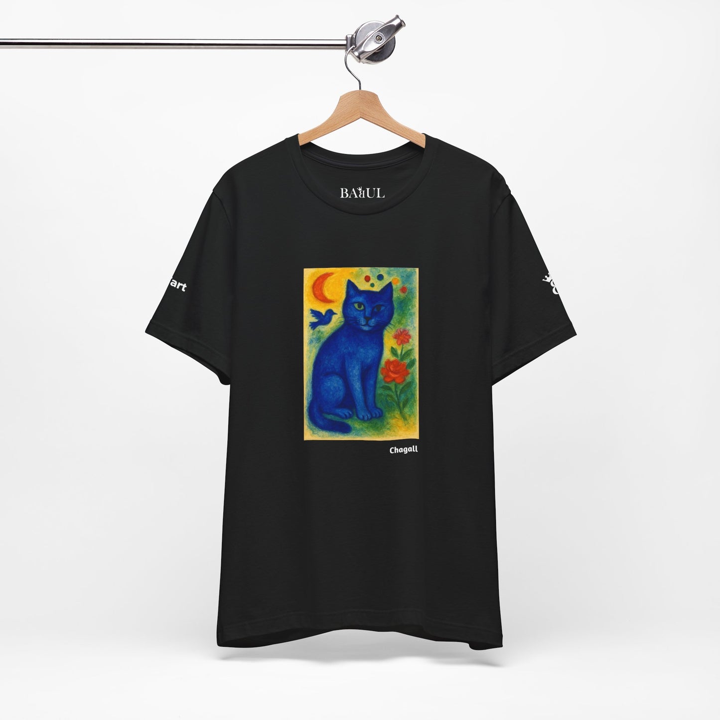T-shirt unisex CATART - MARC CHAGALL - Un dipinto iconico rivisitato con i gatti