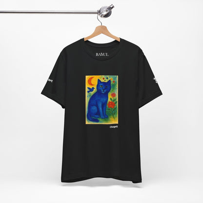 T-shirt unisex CATART - MARC CHAGALL - Un dipinto iconico rivisitato con i gatti