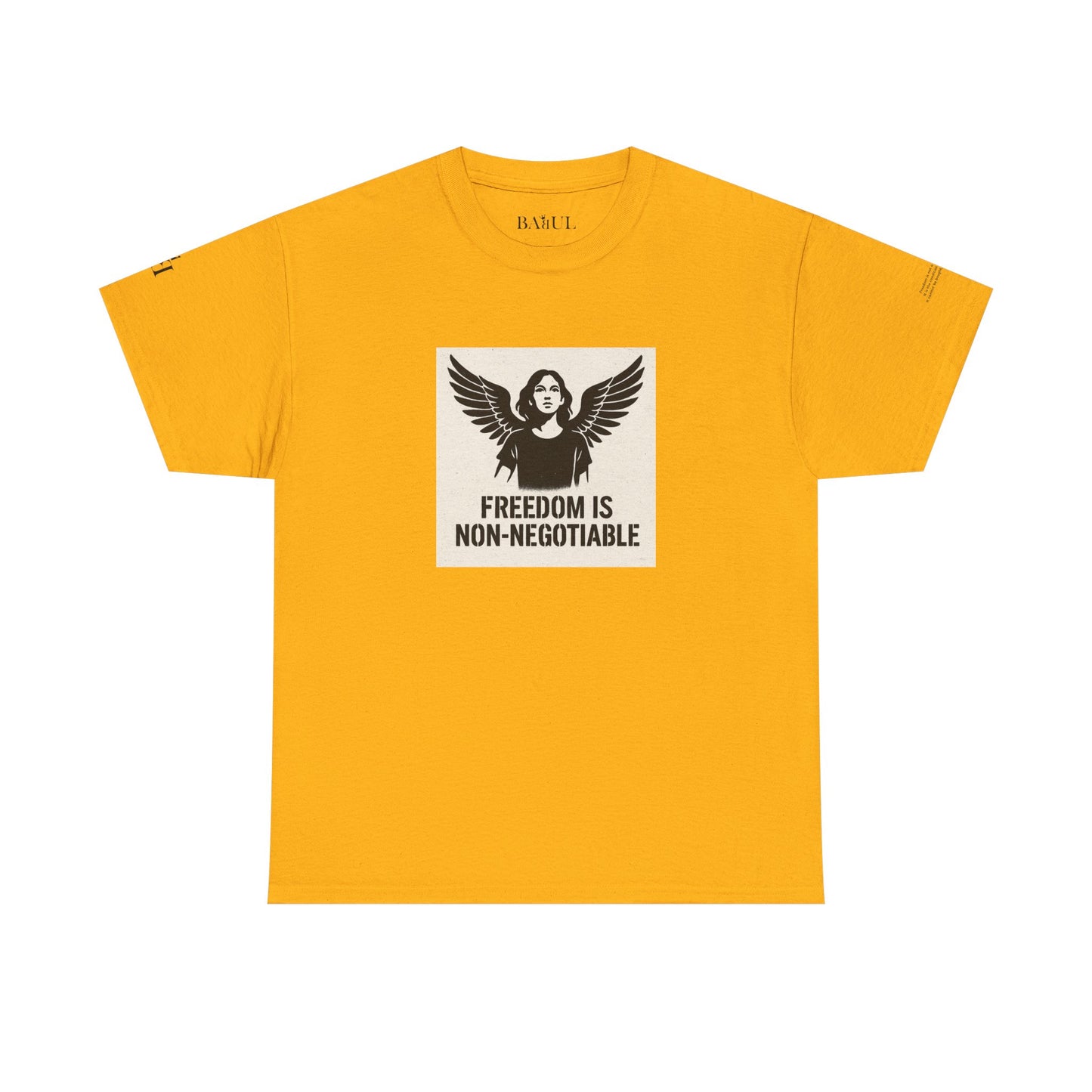 Rebel Graphic Tee - Unisex Heavy Cotton T-Shirt for the Wild at Heart. Rebel Tees, Born to Be Worn - FREEDOM IS NON-NEGOTIABLE