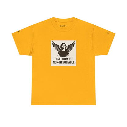 Rebel Graphic Tee - Unisex Heavy Cotton T-Shirt for the Wild at Heart. Rebel Tees, Born to Be Worn - FREEDOM IS NON-NEGOTIABLE