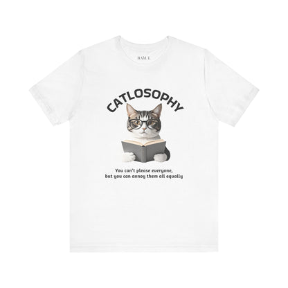 Catlosophy Unisex Jersey Maglietta a maniche corte – Design "Non puoi accontentare tutti"