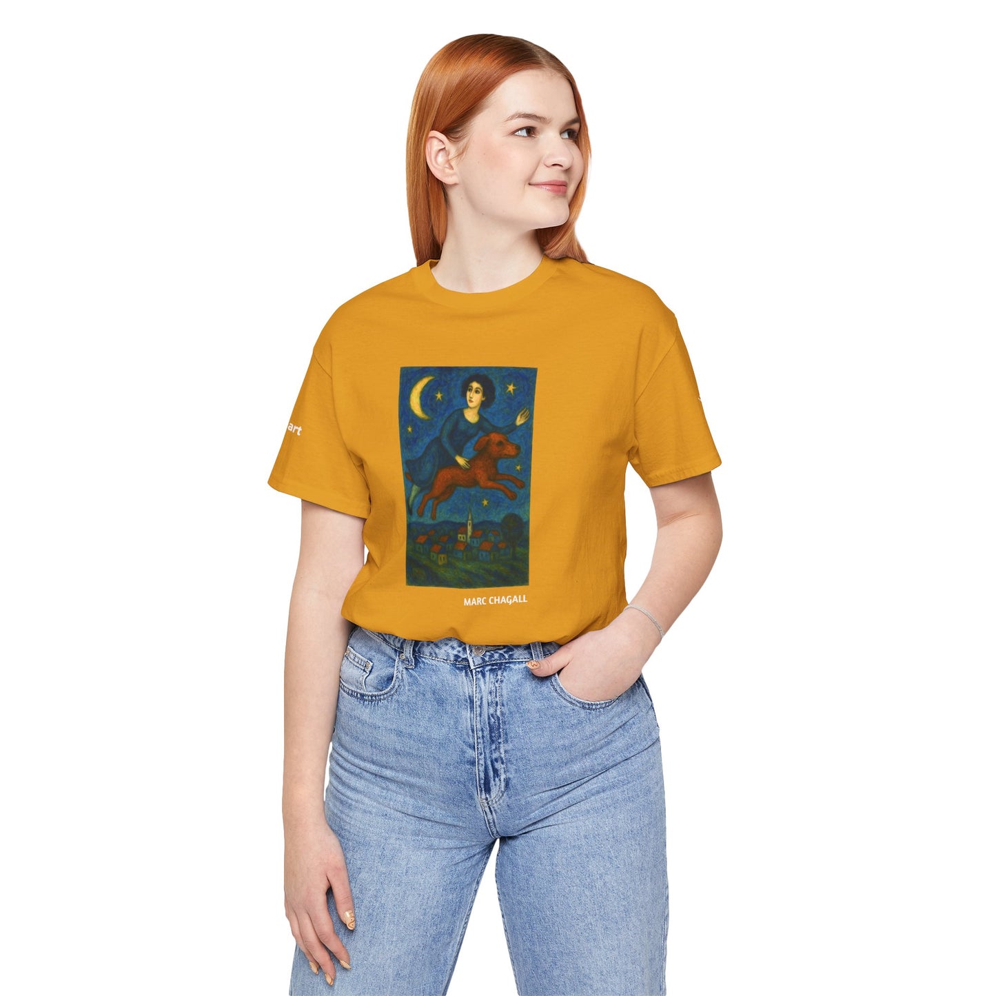 T-Shirt unisex  DOGART - MARC CHAGALL - Un dipinto iconico rivisitato con i cani