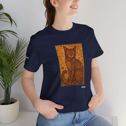 T-shirt unisex CATART - KLIMT - Arte classica, reinterpretata dai gatti.