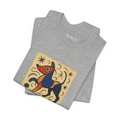 T-Shirt unisex  DOGART - MIRO - Dipinto iconico rivisitato con i cani