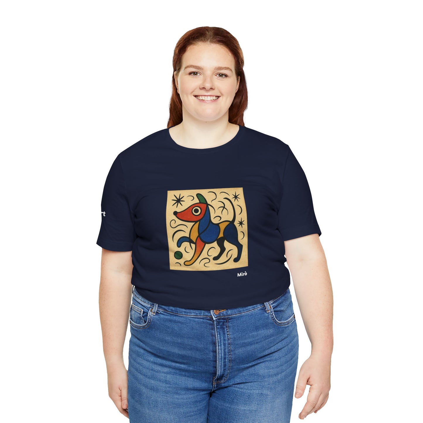 T-Shirt unisex  DOGART - MIRO - Dipinto iconico rivisitato con i cani
