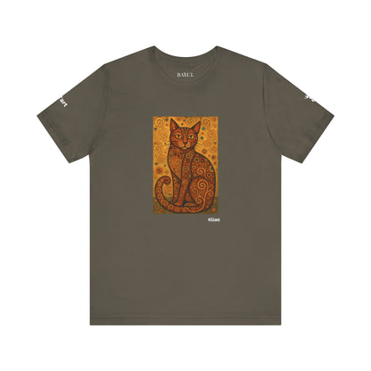 T-shirt unisex CATART - KLIMT - Arte classica, reinterpretata dai gatti.