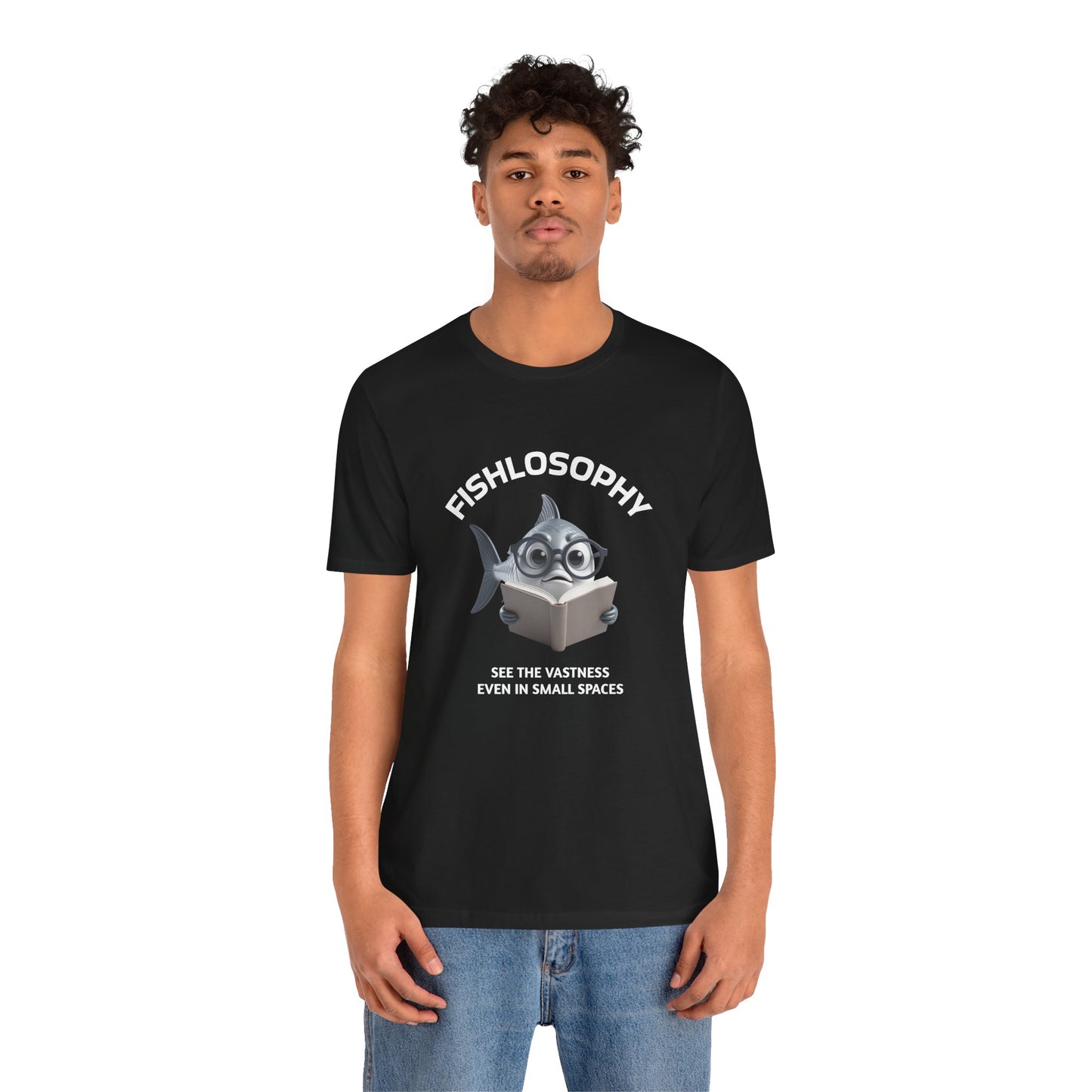 Fishlosophy Unisex Jersey Maglietta a maniche corte – Vedi la vastità anche in spazi ristretti.