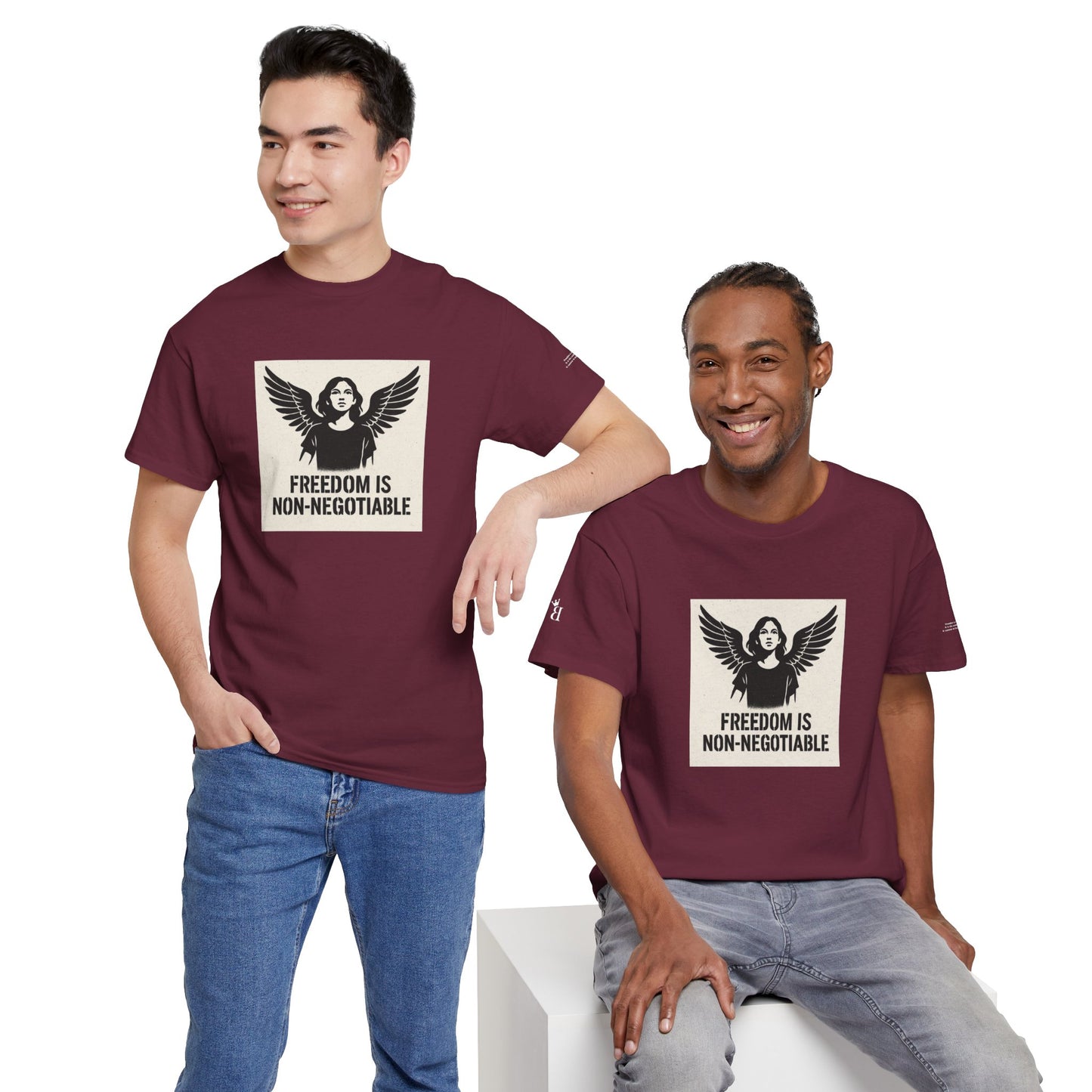 Rebel Graphic Tee - Unisex Heavy Cotton T-Shirt for the Wild at Heart. Rebel Tees, Born to Be Worn - FREEDOM IS NON-NEGOTIABLE