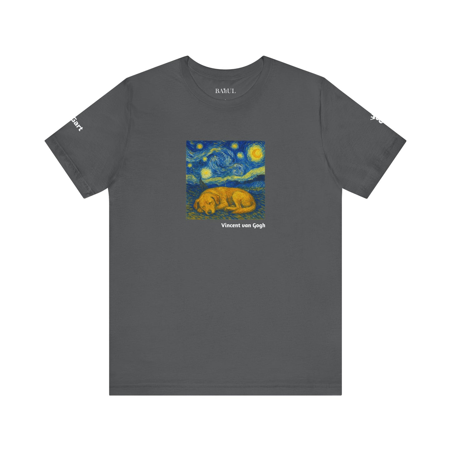 Unisex T-Shirt con cane DOGART  - VAN GOGH - Un dipinto iconico rivisitato con i cani