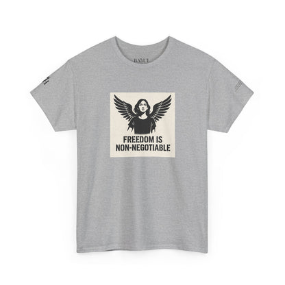 Rebel Graphic Tee - Unisex Heavy Cotton T-Shirt for the Wild at Heart. Rebel Tees, Born to Be Worn - FREEDOM IS NON-NEGOTIABLE