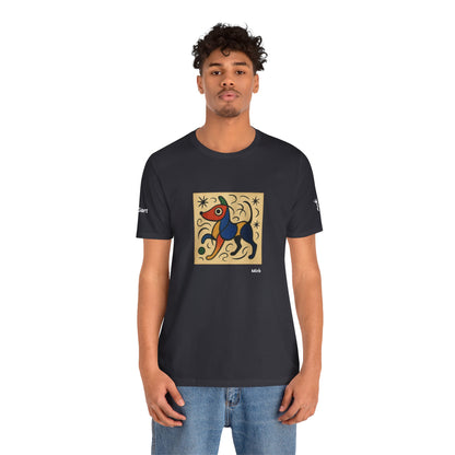 T-Shirt unisex  DOGART - MIRO - Dipinto iconico rivisitato con i cani