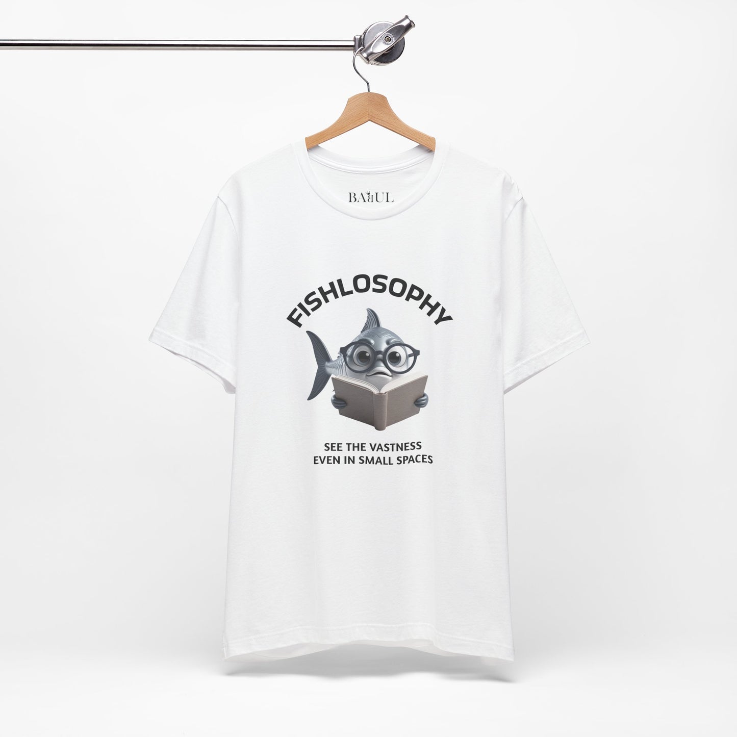 Fishlosophy Unisex Jersey Maglietta a maniche corte – Vedi la vastità anche in spazi ristretti.