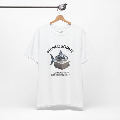 Fishlosophy Unisex Jersey Maglietta a maniche corte – Vedi la vastità anche in spazi ristretti.