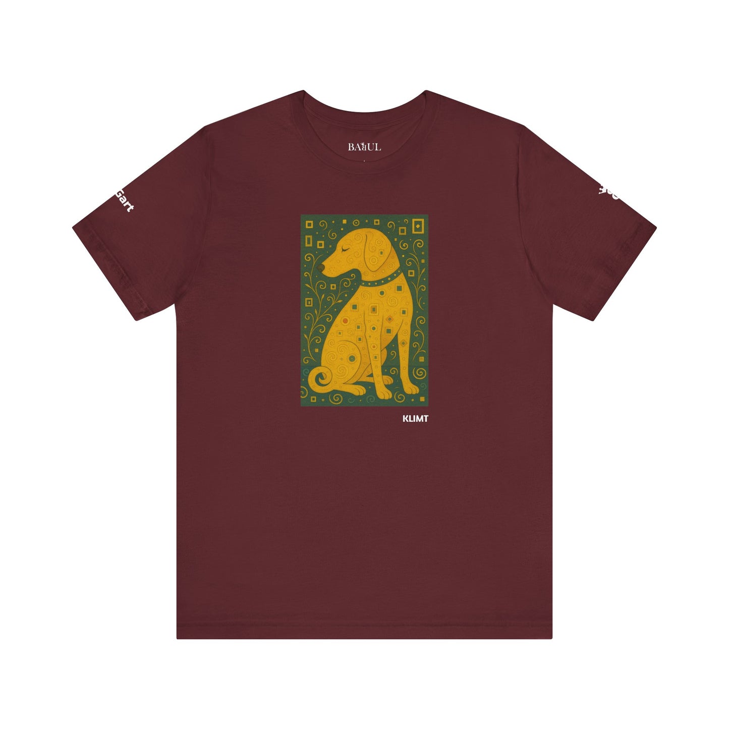 Unisex T-Shirt con cane DOGART  - KLIMT - Dipinto iconico rivisitato con i cani