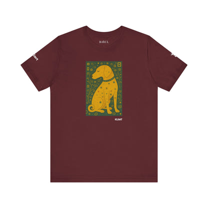 Unisex T-Shirt con cane DOGART  - KLIMT - Dipinto iconico rivisitato con i cani