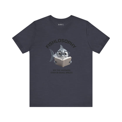 Fishlosophy Unisex Jersey Maglietta a maniche corte – Vedi la vastità anche in spazi ristretti.
