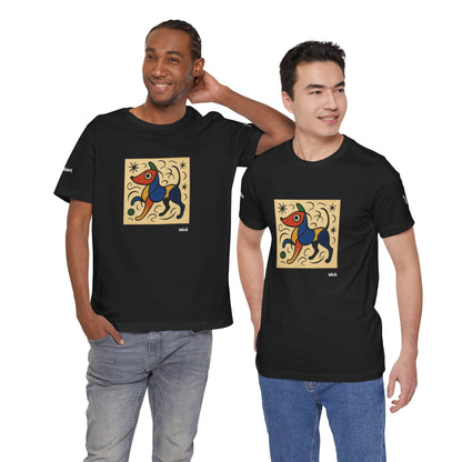 T-Shirt unisex  DOGART - MIRO - Dipinto iconico rivisitato con i cani