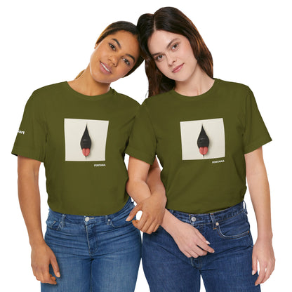 T-Shirt unisex  DOGART - FONTANA - Un dipinto iconico rivisitato con i cani