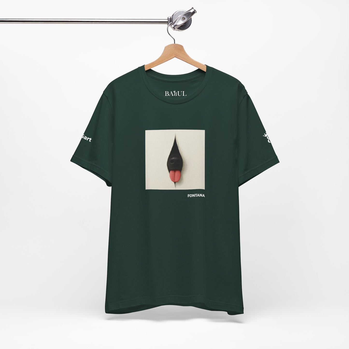 T-Shirt unisex  DOGART - FONTANA - Un dipinto iconico rivisitato con i cani