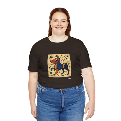 T-Shirt unisex  DOGART - MIRO - Dipinto iconico rivisitato con i cani