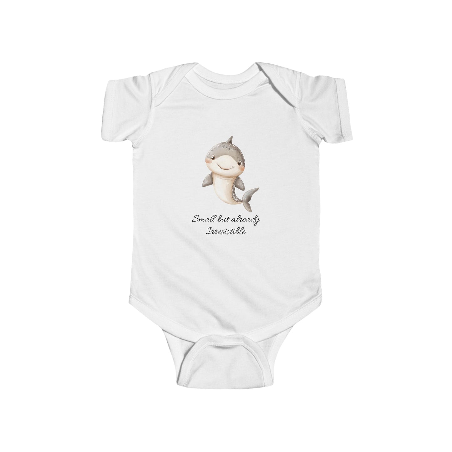 Adorabile body per neonati con motivo a squalo