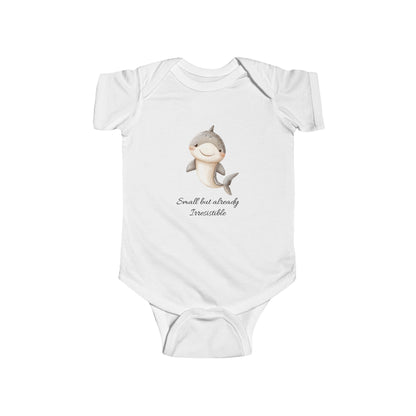 Adorabile body per neonati con motivo a squalo