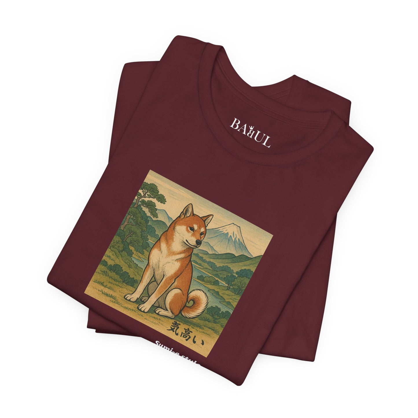 Unisex T-Shirt con cane DOGART - STILE SUMI-E - Dipinto iconico rivisitato con i cani