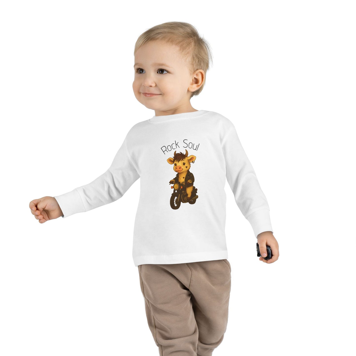 Magliette Rock Soul per bambini - Mucca - Animali dolci con un ritmo ribelle