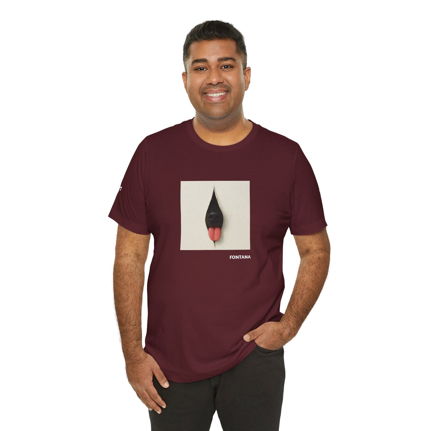 T-Shirt unisex  DOGART - FONTANA - Un dipinto iconico rivisitato con i cani