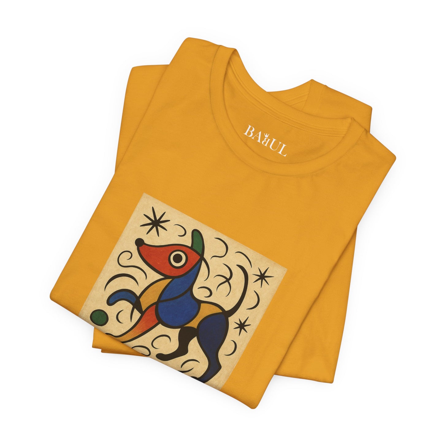 T-Shirt unisex  DOGART - MIRO - Dipinto iconico rivisitato con i cani