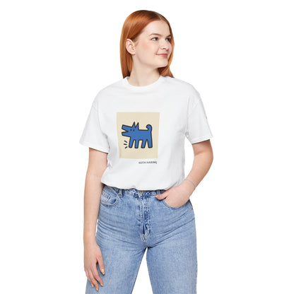 Unisex T-Shirt con cane DOGART  - KEITH HARING - Dipinto iconico rivisitato con i cani