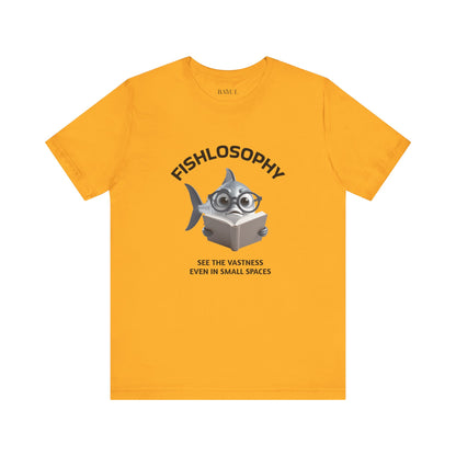 Fishlosophy Unisex Jersey Maglietta a maniche corte – Vedi la vastità anche in spazi ristretti.