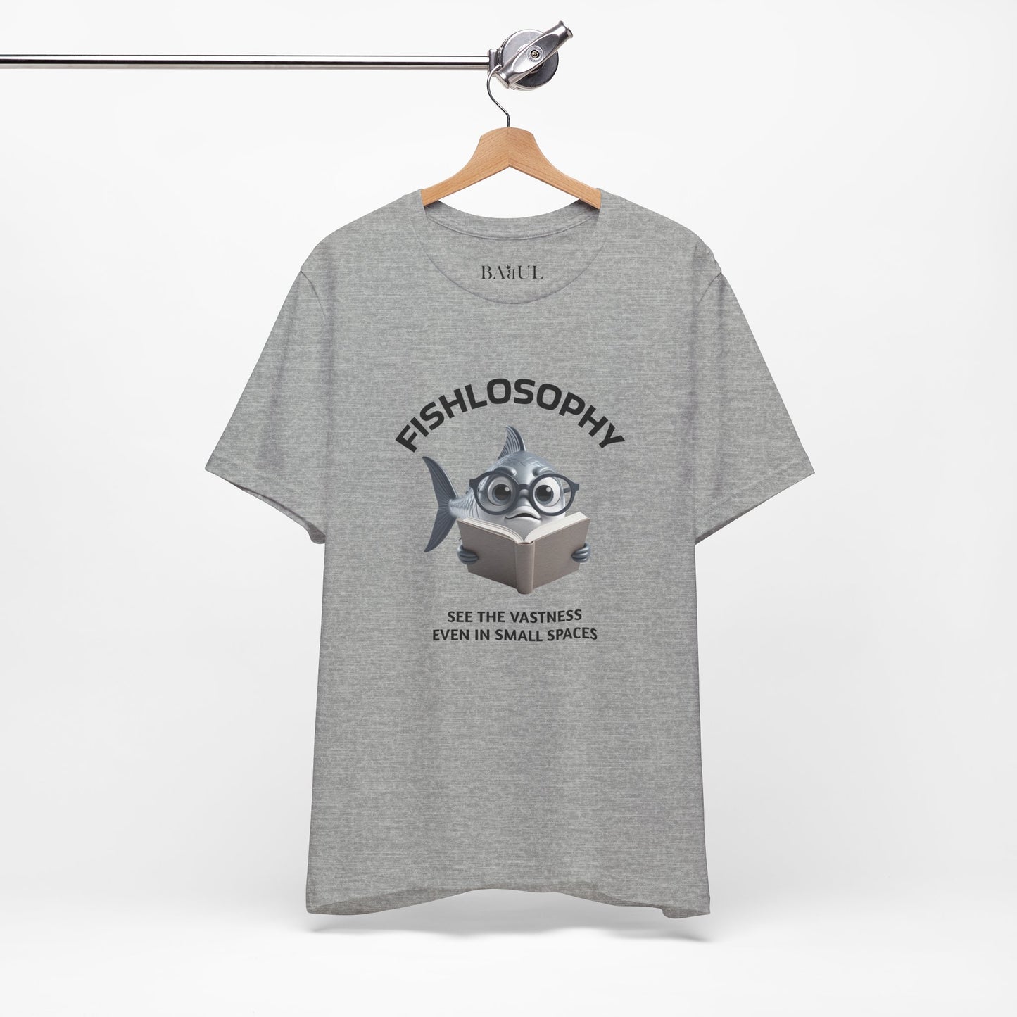 Fishlosophy Unisex Jersey Maglietta a maniche corte – Vedi la vastità anche in spazi ristretti.