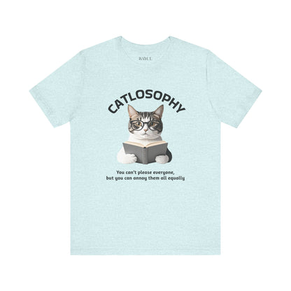 Catlosophy Unisex Jersey Maglietta a maniche corte – Design "Non puoi accontentare tutti"