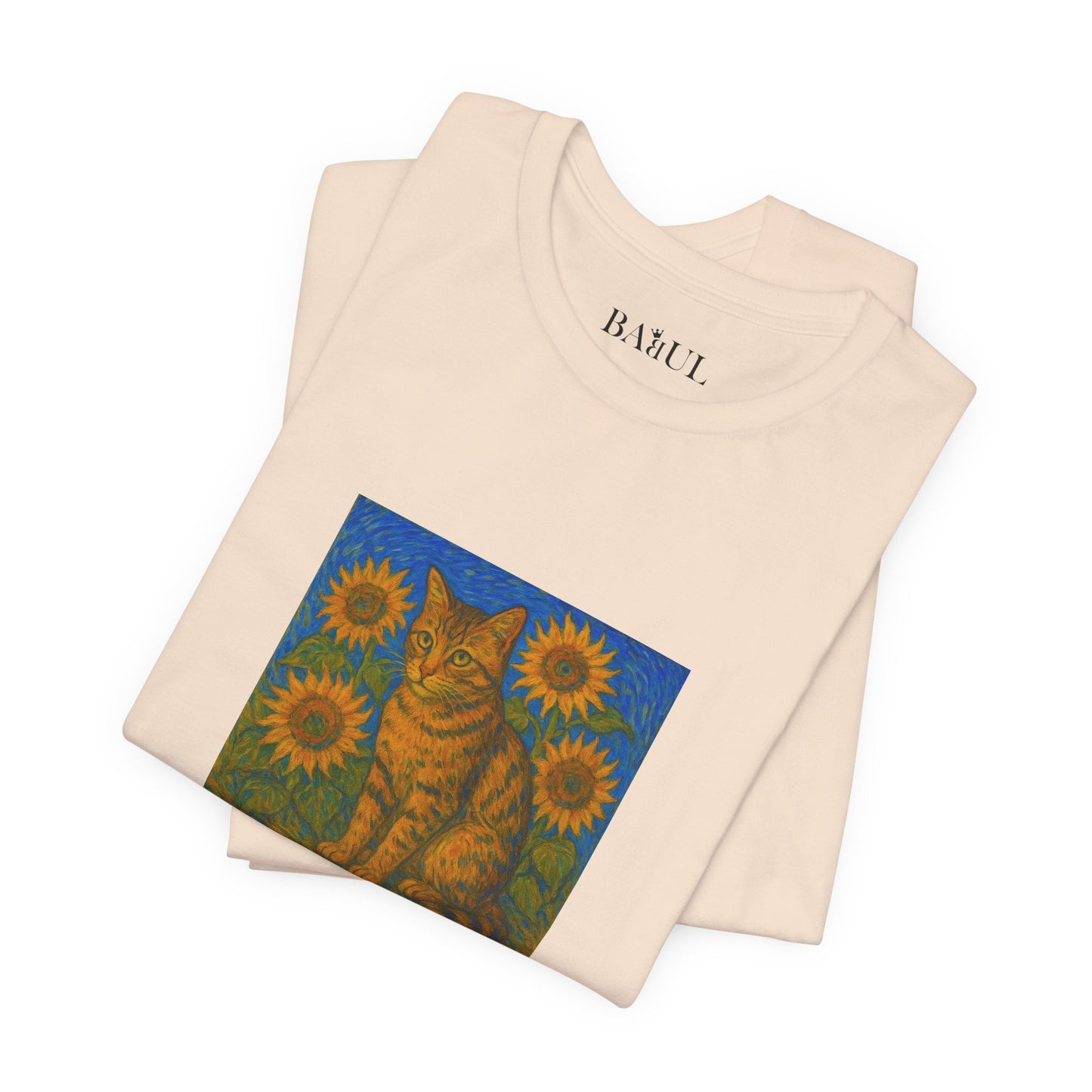 T-shirt unisex CATART - Vincent van Gogh - Un dipinto iconico rivisitato con i gatti