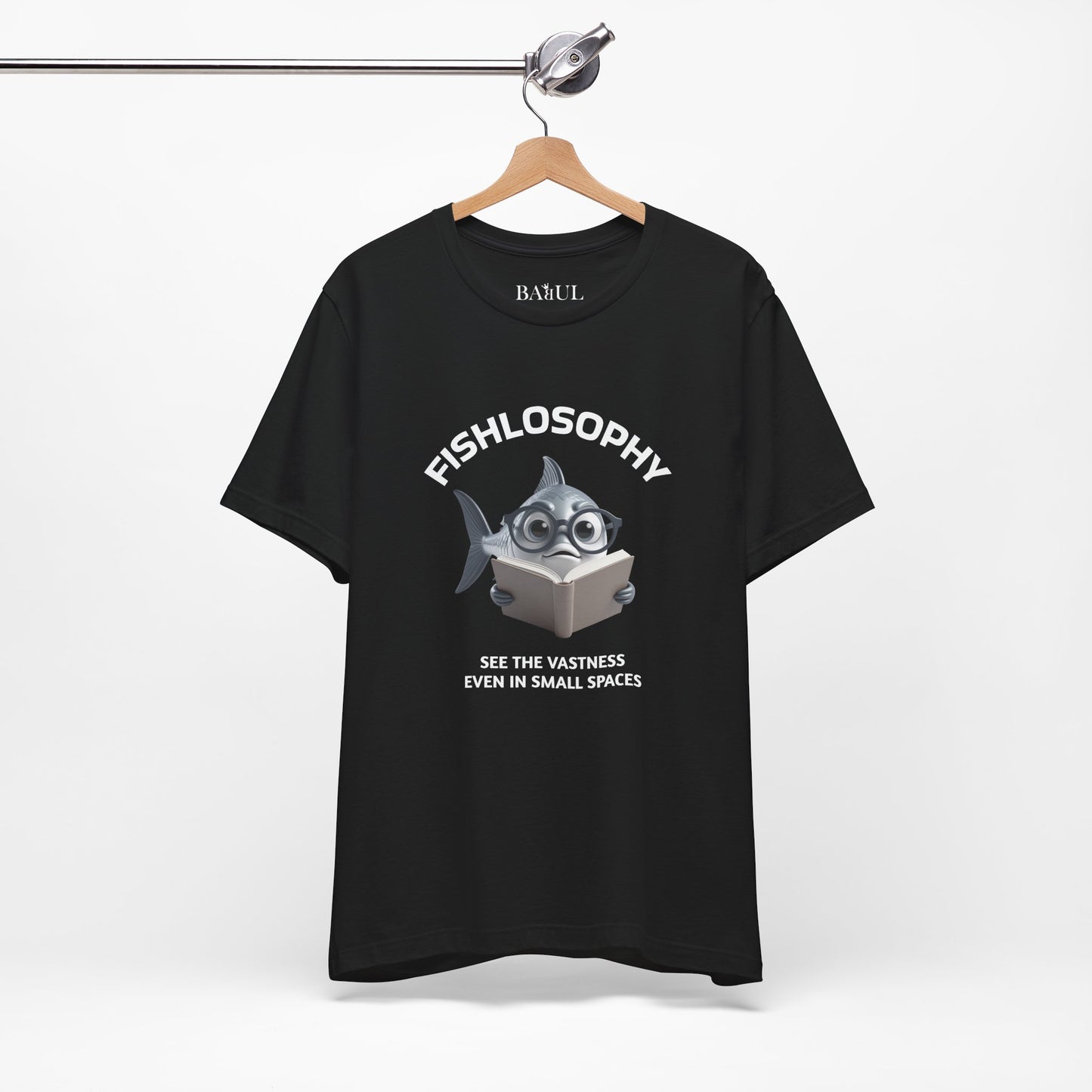Fishlosophy Unisex Jersey Maglietta a maniche corte – Vedi la vastità anche in spazi ristretti.