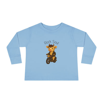 Magliette Rock Soul per bambini - Mucca - Animali dolci con un ritmo ribelle