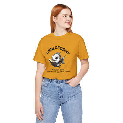Fishlosophy Unisex Jersey Maglietta a maniche corte – Vedi la vastità anche in piccoli spazi.