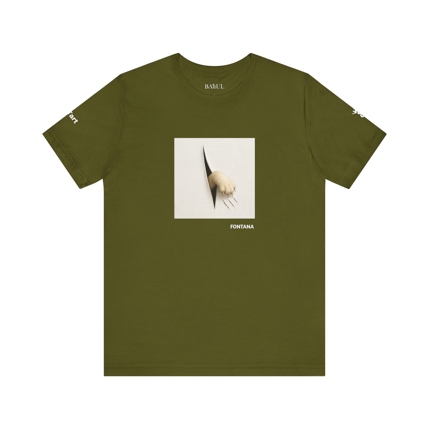 T-shirt unisex CATART - FONTANA - Un dipinto iconico rivisitato con i gatti