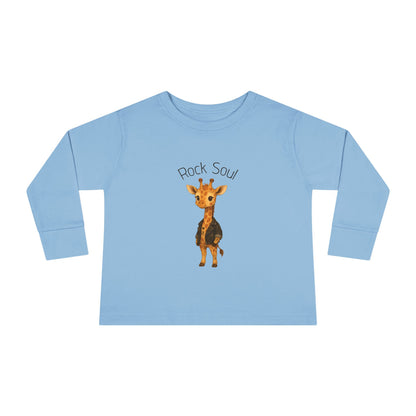 Magliette Rock Soul per bambini - Giraffa - Animali dolci con un ritmo ribelle