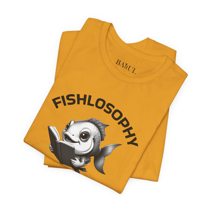 Fishlosophy Unisex Jersey Maglietta a maniche corte – Vedi la vastità anche in piccoli spazi.