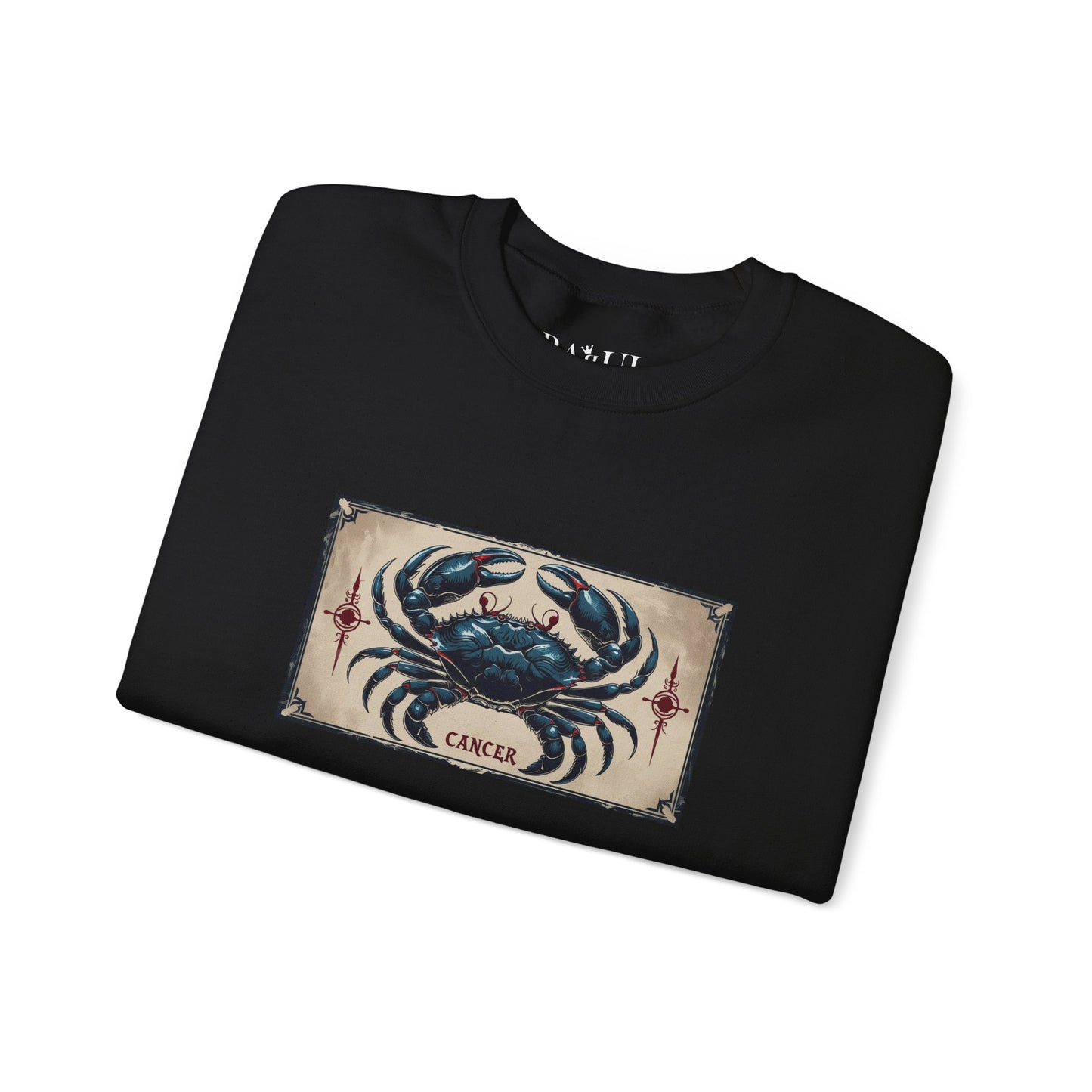Cancro - Felpa Zodiaco Gotico, grafica in Blu