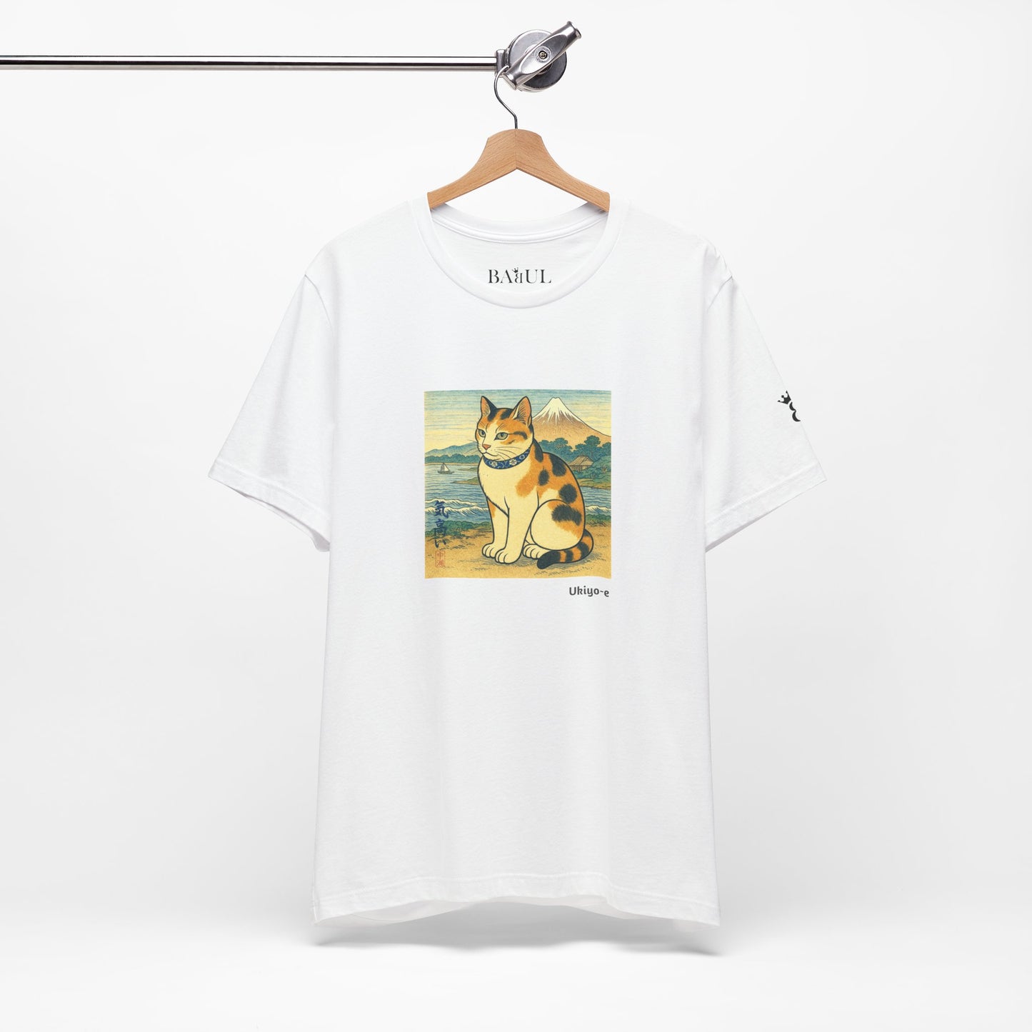 T-Shirt unisex CATART - Stile artistico giapponese UKIYO-E - Pittura iconica rivisitata con i gatti