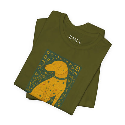 Unisex T-Shirt con cane DOGART  - KLIMT - Dipinto iconico rivisitato con i cani